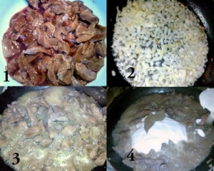 Как приготовить печень со сметаной