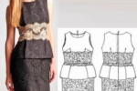 Платье с баской: выкройка и описание пошива