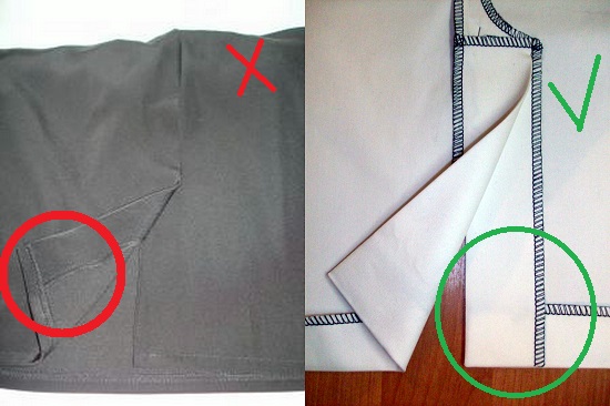 Как правильно сделать подгиб на юбке со шлицей