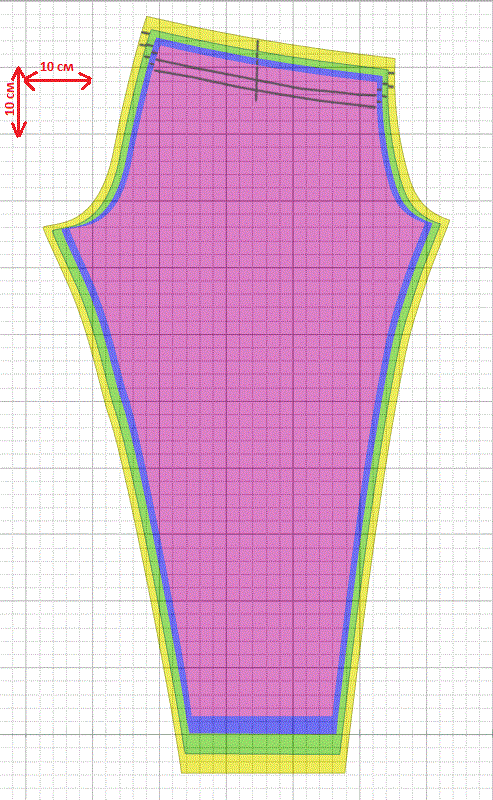 Выкройка леггинсов 