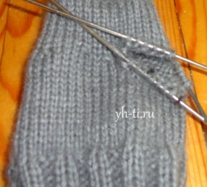 Переносим петли на спицы