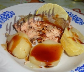 Добавляем лимончик и соевый соус