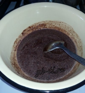 Смешиваем все ингредиенты и нагреваем