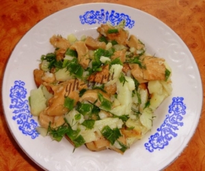 Жареные грибы с картошкой