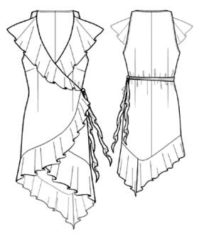 Платье-халат: выкройка