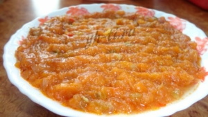 Вот такая кабачковая икра у меня получилась