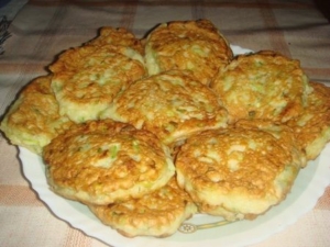 Кабачковые оладьи в духовке