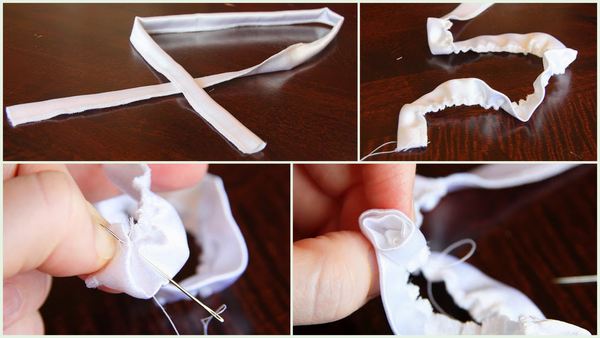 Как сделать розочку из ткани