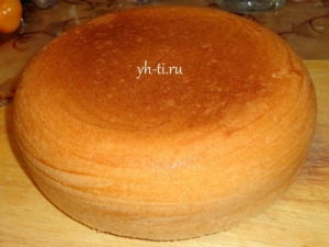 Бисквит, приготовленный в мултиварке