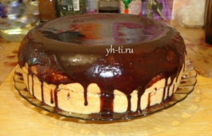 Бисквит в шоколадной глазури