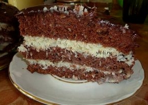 Торт баунти - рецепт