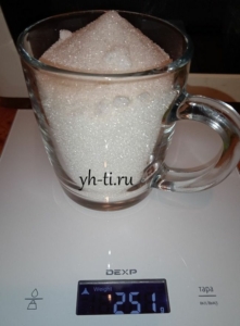 Отмеряем сахар