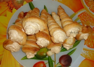 Домашние пирожные "Трубочки" готовы!