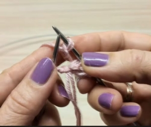 ...и перед последней петлей делаем накид