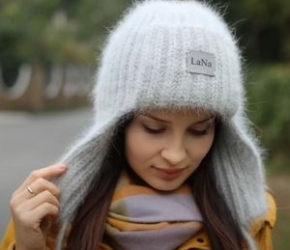 Шапка-ушанка спицами как вязать