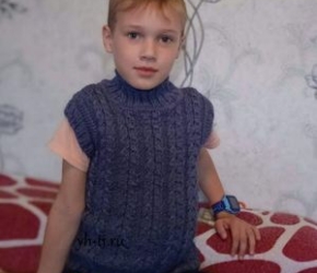 безрукавка спицами