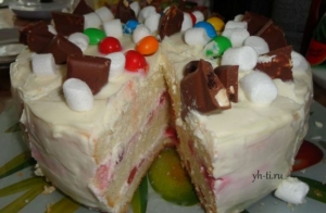 Домашний бисквитный торт