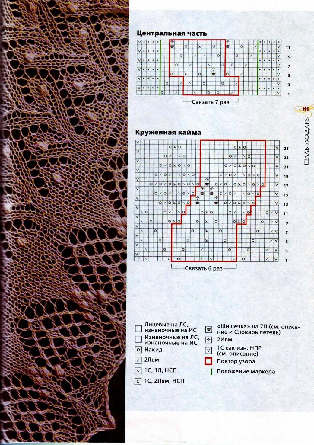 Шаль "Мадли" - схема