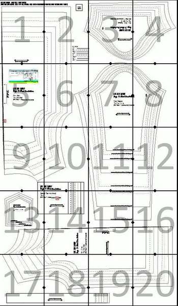 План склейки листов выкройки