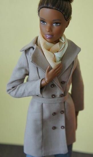 Шьем пальто для куклы Барби