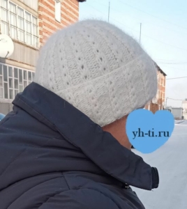 Шапка из пуха норки на заказчице)