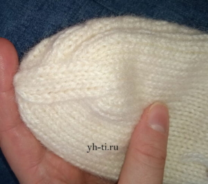 Ленточное закрытие на варежках