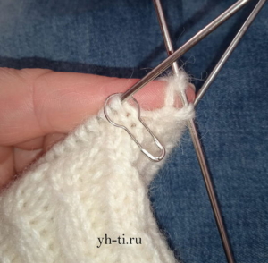 И делаем прибавки ПЕРЕД маркером