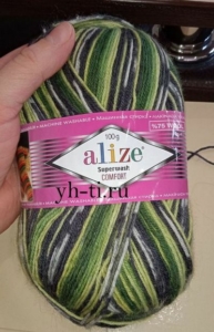 Пряжа для пестреньких следков