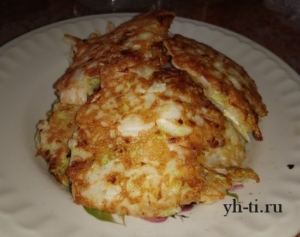 Оладти из пекинской капусты