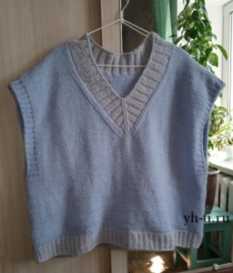 Жилет с V-образным вырезом готов!