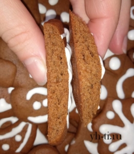 Вот такие пористые прянички внутри