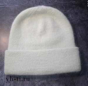 Шапка с отворотом из "Пуха норки"