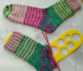 Носки с пяткой "подкова": как вязать