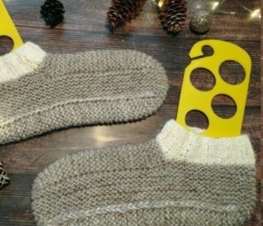 Следки-тапочки спицами: как связать