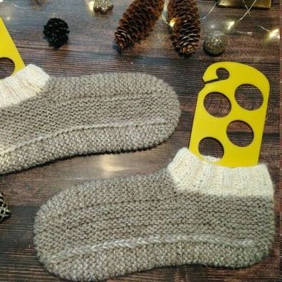 Следки-тапочки спицами: как связать