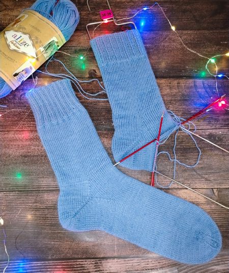 Носки с пяткой бумеранг и клином подъема