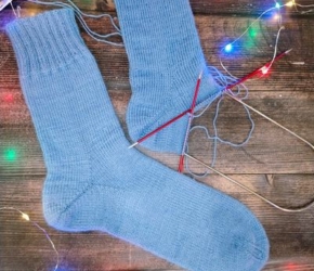 Носки с пяткой бумеранг и клином подъема