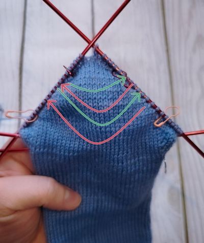 Вяжем вновь укороченные ряды