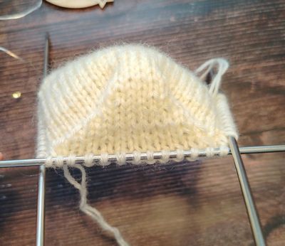 Вяжем французскую пятку